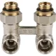 Узел нижнего подключения радиатора 1/2" НР x 3/4" НР, угловой REHAU (РЕХАУ - 12407371001)