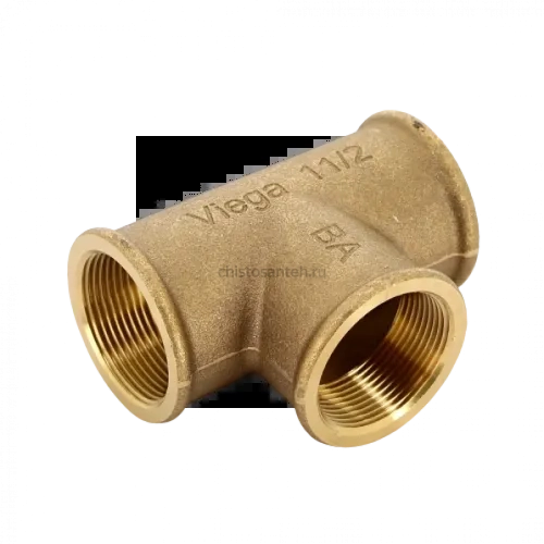 Тройник ВР 1 1/2", бронза Viega