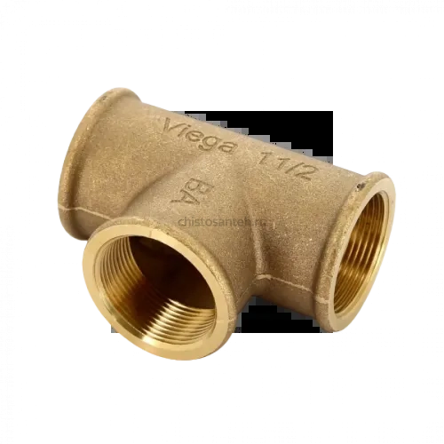 Тройник ВР 1 1/2", бронза Viega