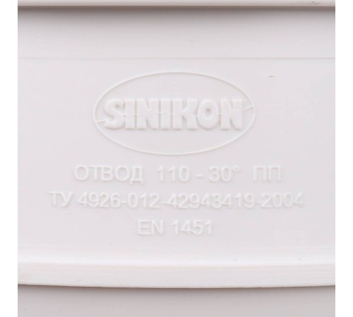 Sinikon 504051.K Отвод D 110 x 30гр