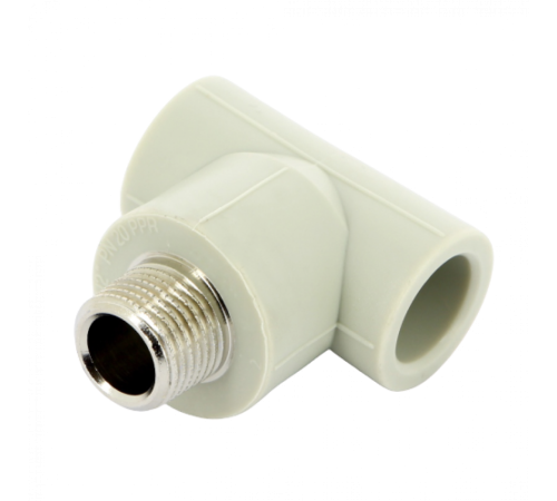 Тройник PPR с наружной резьбой 20x1/2" FV-Plast Тройник PPR с наружной резьбой 20x1/2" FV-Plast