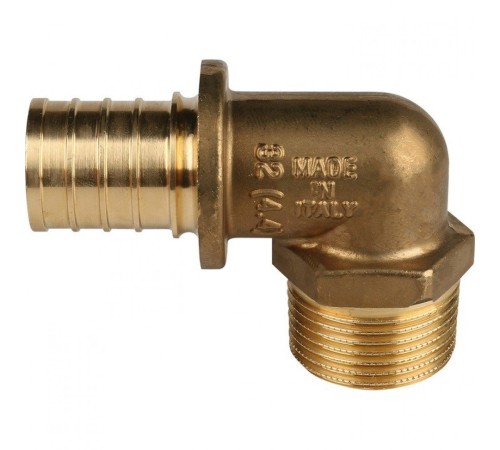 Угольник-переходник с наружной резьбой 32xR 1" для труб из сшитого полиэтилена Stout