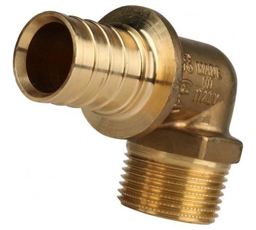 Угольник-переходник с наружной резьбой 32xR 1" для труб из сшитого полиэтилена Stout