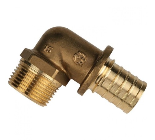 Угольник-переходник с наружной резьбой 32xR 1" для труб из сшитого полиэтилена Stout