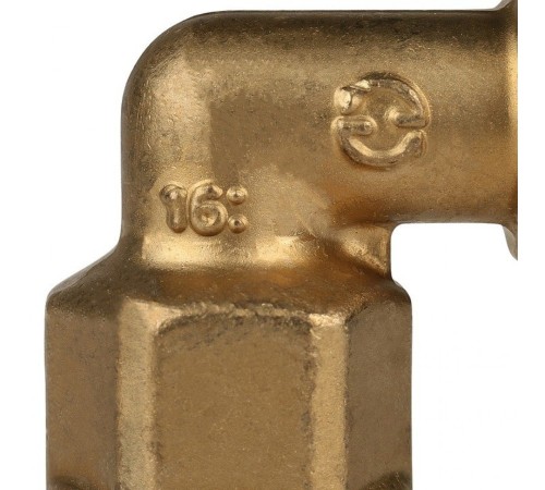 Угольник-переходник с внутренней резьбой 16xG 1/2" для труб из сшитого полиэтилена Stout