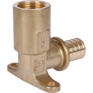 Угольник настенный с длинным нарезным патрубком 20-Rp 1/2" Stout