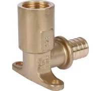Угольник настенный с длинным нарезным патрубком 20-Rp 1/2" Stout