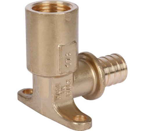 Угольник настенный с длинным нарезным патрубком 20-Rp 1/2" Stout