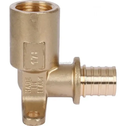 Угольник настенный с длинным нарезным патрубком 20-Rp 1/2" Stout