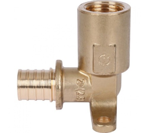 Угольник настенный с длинным нарезным патрубком 20-Rp 1/2" Stout