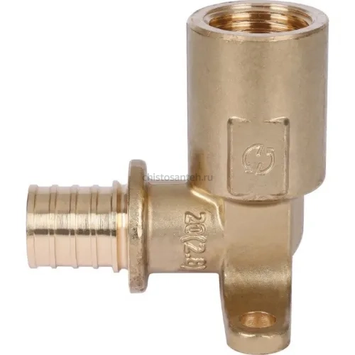 Угольник настенный с длинным нарезным патрубком 20-Rp 1/2" Stout