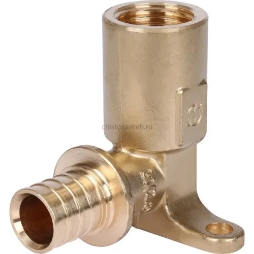 Угольник настенный с длинным нарезным патрубком 20-Rp 1/2" Stout