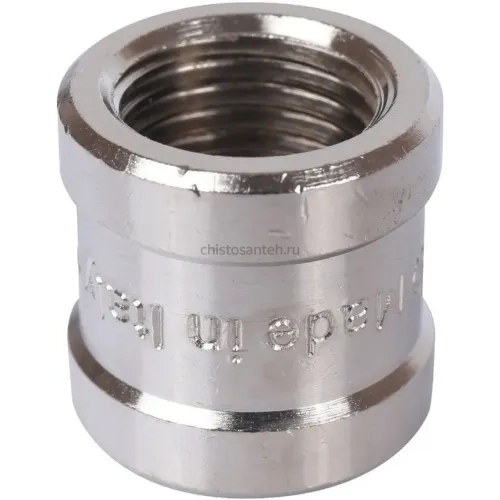 Муфта ВВ 1/4" никелированная Stout