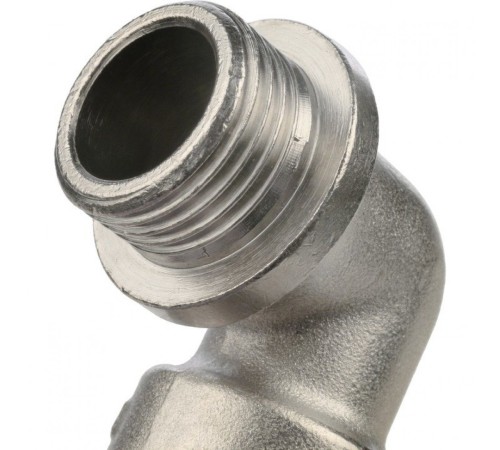 Угольник с упором НВ 1/2" никелированный Stout