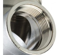 Тройник ВВ 1 1/4", никелированный Stout