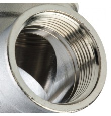 Тройник ВВ 1 1/4", никелированный Stout