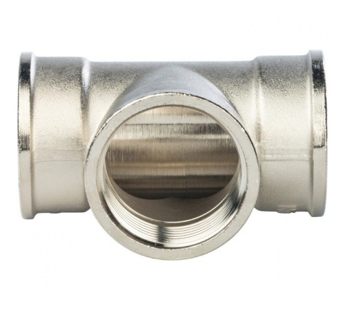 Тройник ВВ 1 1/4", никелированный Stout