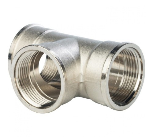 Тройник ВВ 1 1/4", никелированный Stout