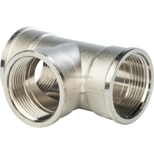 Тройник ВВ 1 1/4", никелированный Stout