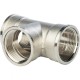 Тройник ВВ 1 1/4", никелированный Stout