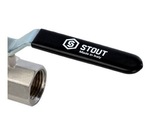 Кран шаровой полнопроходной ВР/ВР 3/4", ручка рычаг Stout