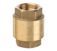 Клапан обратный пружинный муфтовый 3/4" с пластиковым седлом Stout