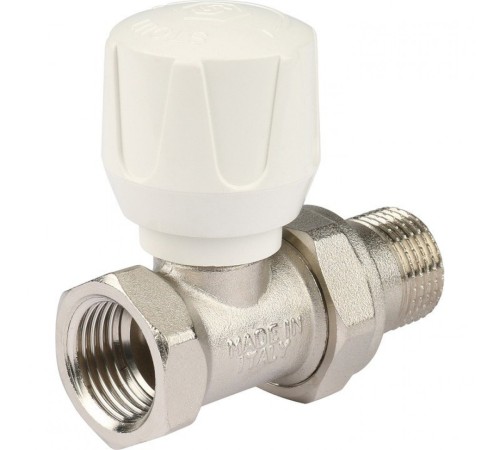 Клапан ручной с закрытием затвора "металл по металлу" 1/2", прямой Stout