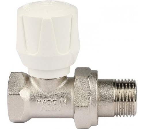 Клапан ручной с закрытием затвора "металл по металлу" 1/2", прямой Stout