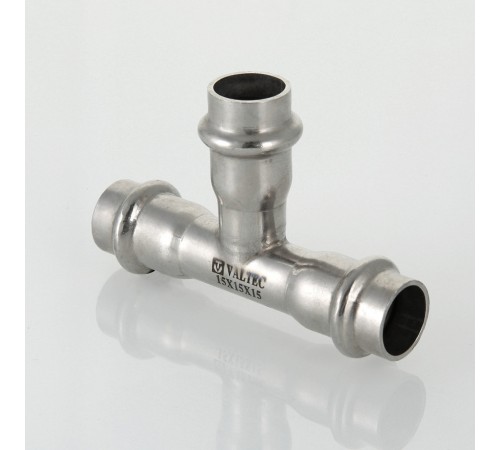 Пресс-тройник 28 х 28 х 22 мм из нержавеющей стали VTi.931.I.282822 VALTEC (ВАЛТЕК)