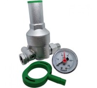 Редуктор давления воды в системе водоснабжения (с манометром), присоединение вр - американки 3/4 ZEISSLER (ЗЕИССЛЕР)