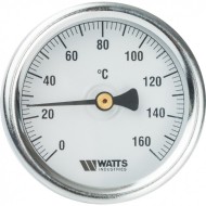Термометр биметаллический 63 мм 1/2", 160°C с погружной гильзой 50 мм Watts F+R801 OR