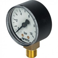 Манометр радиальный 50 мм 1/4", 0-10 бар Watts F+R200