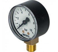 Манометр радиальный 50 мм 1/4", 0-10 бар Watts F+R200