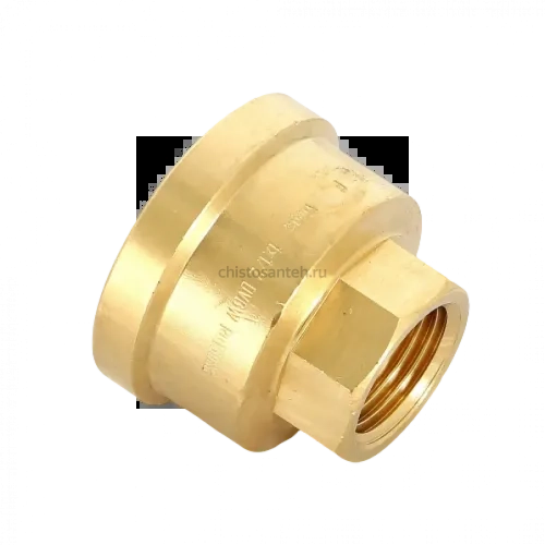 Муфта переxодная ВВ 1"x1/2" бронза Viega
