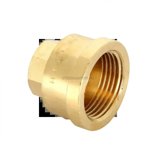 Муфта переxодная ВВ 1"x1/2" бронза Viega