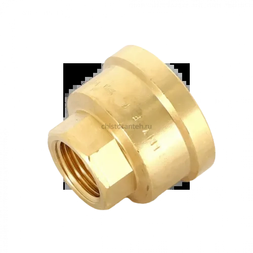Муфта переxодная ВВ 1"x1/2" бронза Viega