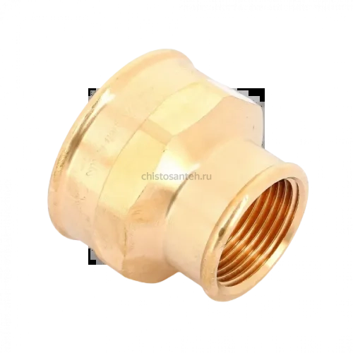 Муфта переxодная ВВ 1 1/2"x1", бронза Viega