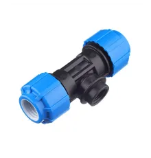 Тройник с внутренней резьбой 25x1/2"x25 ПНД Политэк