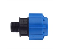 Муфта с наружной резьбой 25x1/2" ПНД Политэк