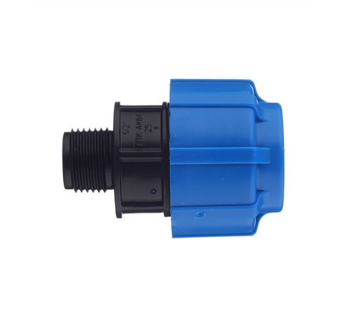 Муфта с наружной резьбой 25x1/2" ПНД Политэк Муфта с наружной резьбой 25x1/2" ПНД Политэк