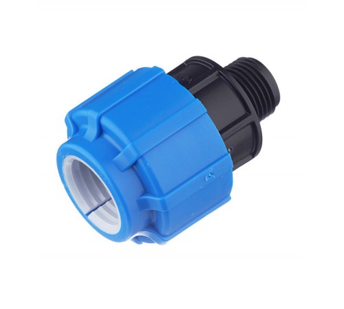 Муфта с наружной резьбой 25x1/2" ПНД Политэк Муфта с наружной резьбой 25x1/2" ПНД Политэк