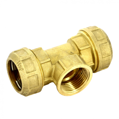 Тройник обжим с внутренней резьбой 25x3/4