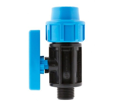 Кран шаровой с наружной резьбой 20x1/2" ПНД Джилекс