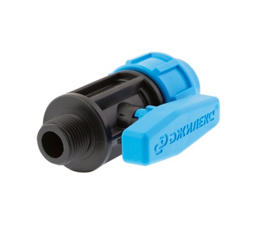 Кран шаровой с наружной резьбой 20x1/2" ПНД Джилекс