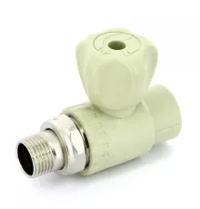 Кран шаровой радиаторный 20x1/2" НР, прямой PPR FV-Plast