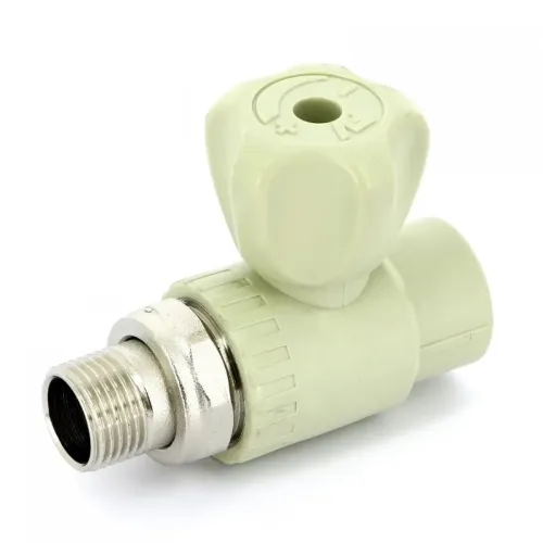 Кран шаровой радиаторный 20x1/2" НР, прямой PPR FV-Plast