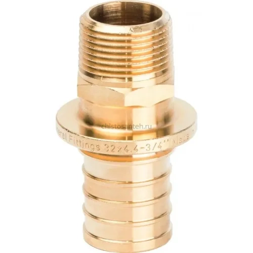 Переходник с наружной резьбой 32xR 3/4" для труб из сшитого полиэтилена Stout