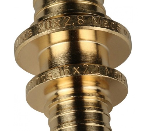 Муфта соединительная переходная 20-16 для труб из сшитого полиэтилена Stout