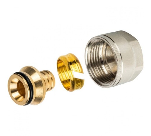 Фитинг компрессионный для труб PE-X 16х2,0х3/4" Stout Фитинг компрессионный для труб PE-X 16х2,0х3/4" Stout