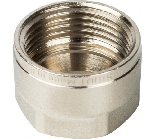 Фитинг компрессионный для труб PE-X 16х2,0х3/4" Stout Фитинг компрессионный для труб PE-X 16х2,0х3/4" Stout